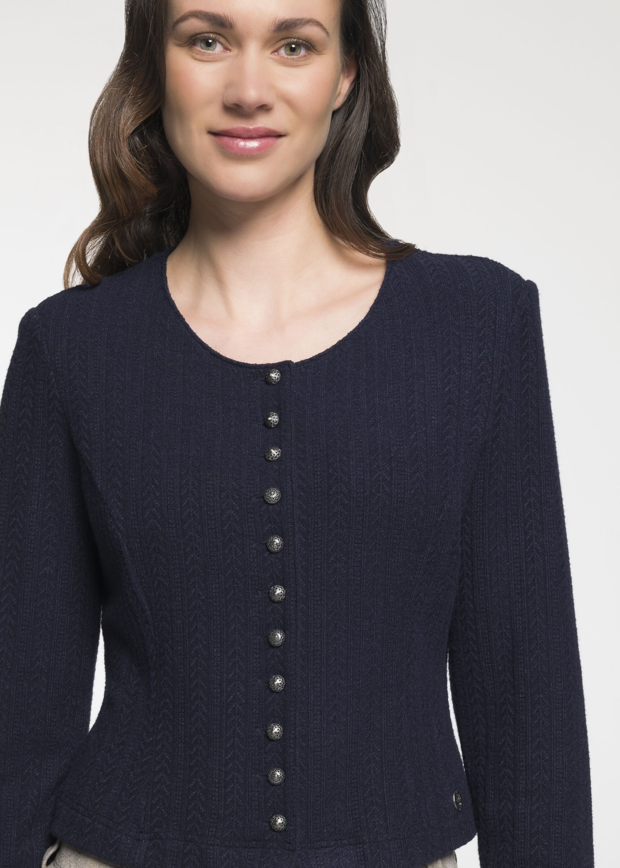 Spieth & Wensky Trachtenstrickjacke Dietzing mit Rundhals
