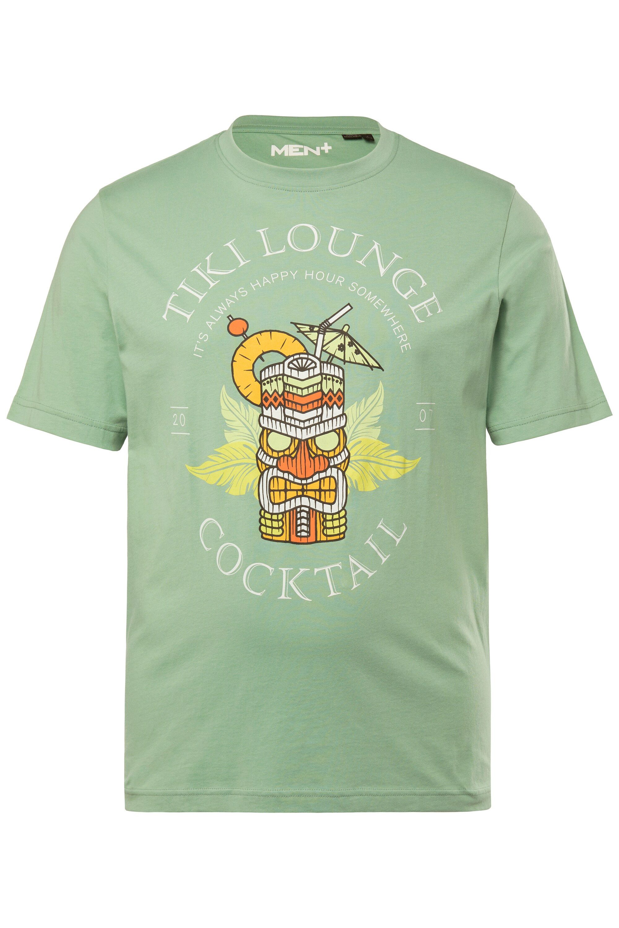 Men Plus T-Shirt Men+ T-Shirt Halbarm Print Rundhals bis 8 XL günstig online kaufen