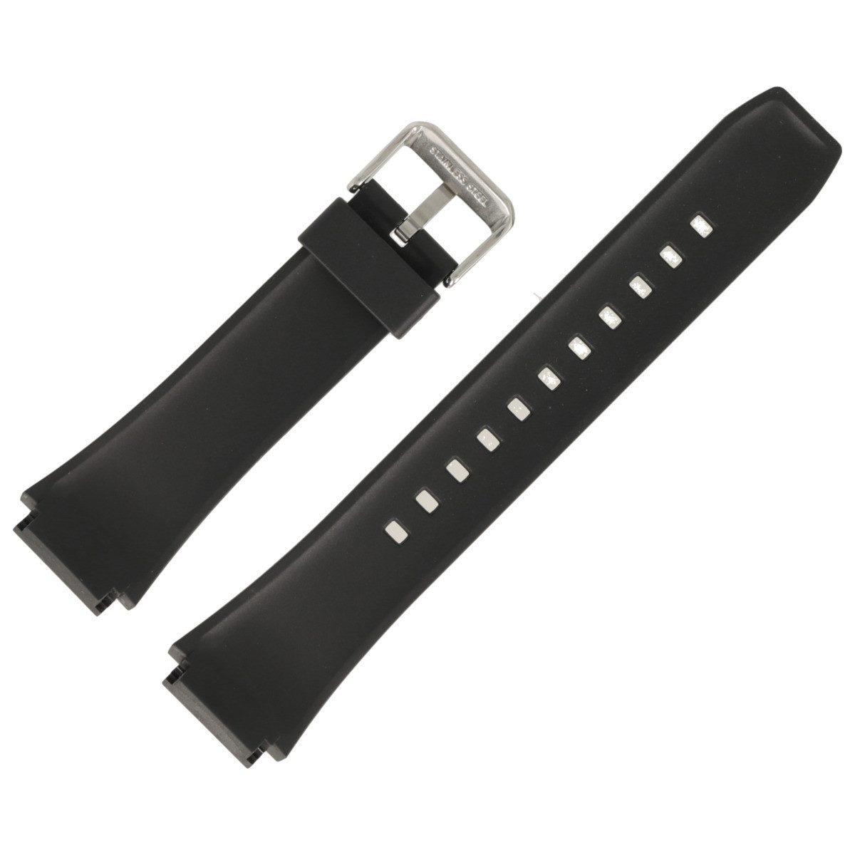 CASIO Uhrenarmband 20mm Kunststoff Schwarz EF-552