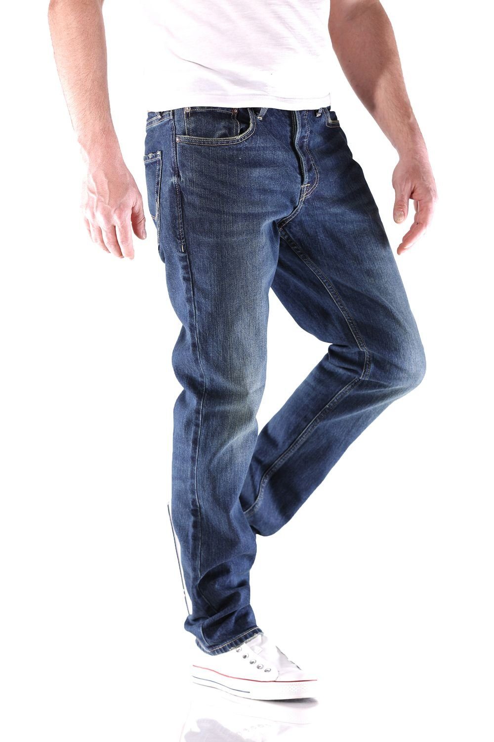 Jack & CR150 Jones Original Herren Slim-fit-Jeans Slim Jones Tim & Jack Straight Jeans