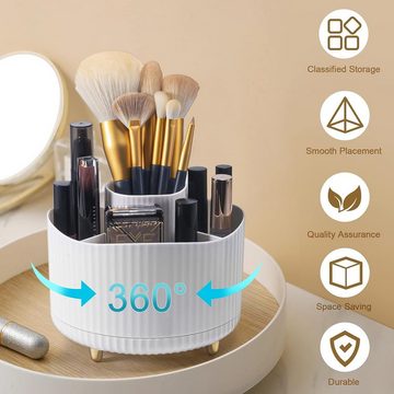 Novzep Make-Up Organizer Kosmetik Organizer,360°Drehbarer Kosmetikbox für Frisiertisch Bad