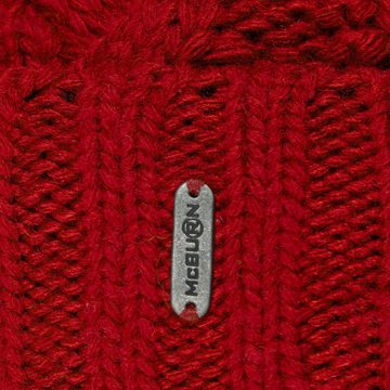 McBurn Bommelmütze (1-St) Beanie mit Schirm, Made in Italy