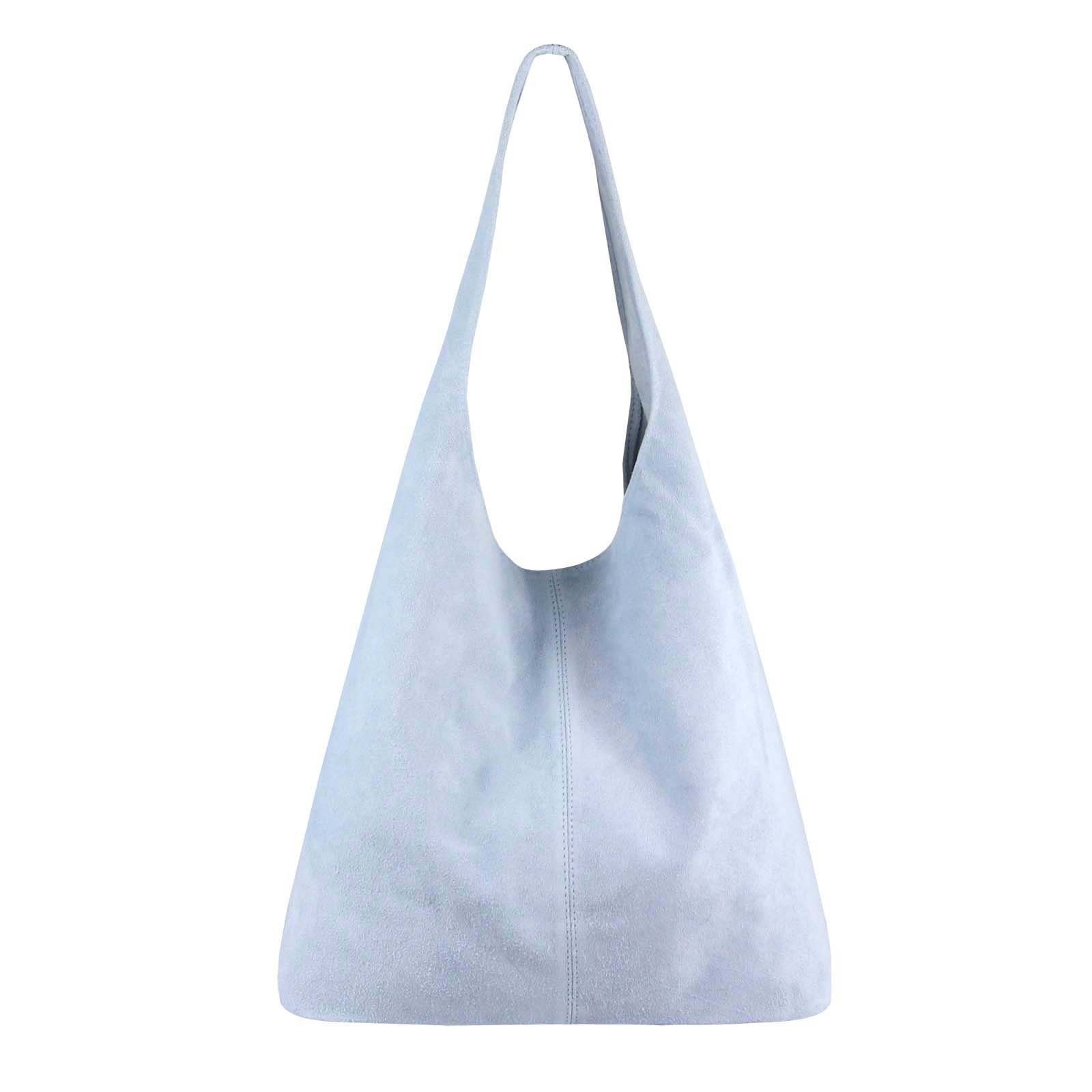 ITALYSHOP24 Schultertasche Made in Italy Damen Leder Tasche Schultertasche, ein Leichtgewicht, als Handtasche, Henkeltasche tragbar