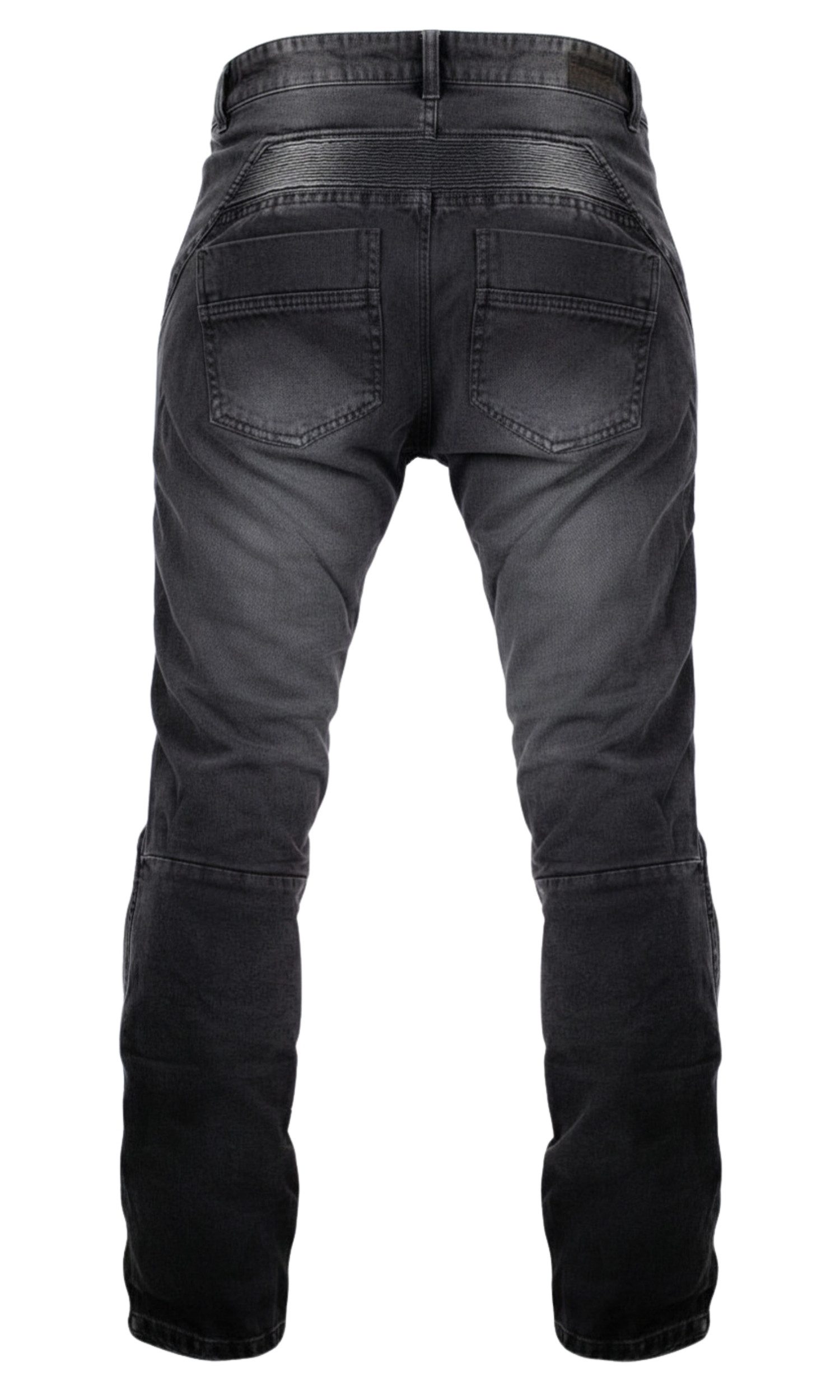MDM Motorradhose Motorradhose Herren Motorradjeans Grau mit Protektoren, Aramid Motorradjeans Herren mit Aramid Verstärkung – Bild 4 von 5