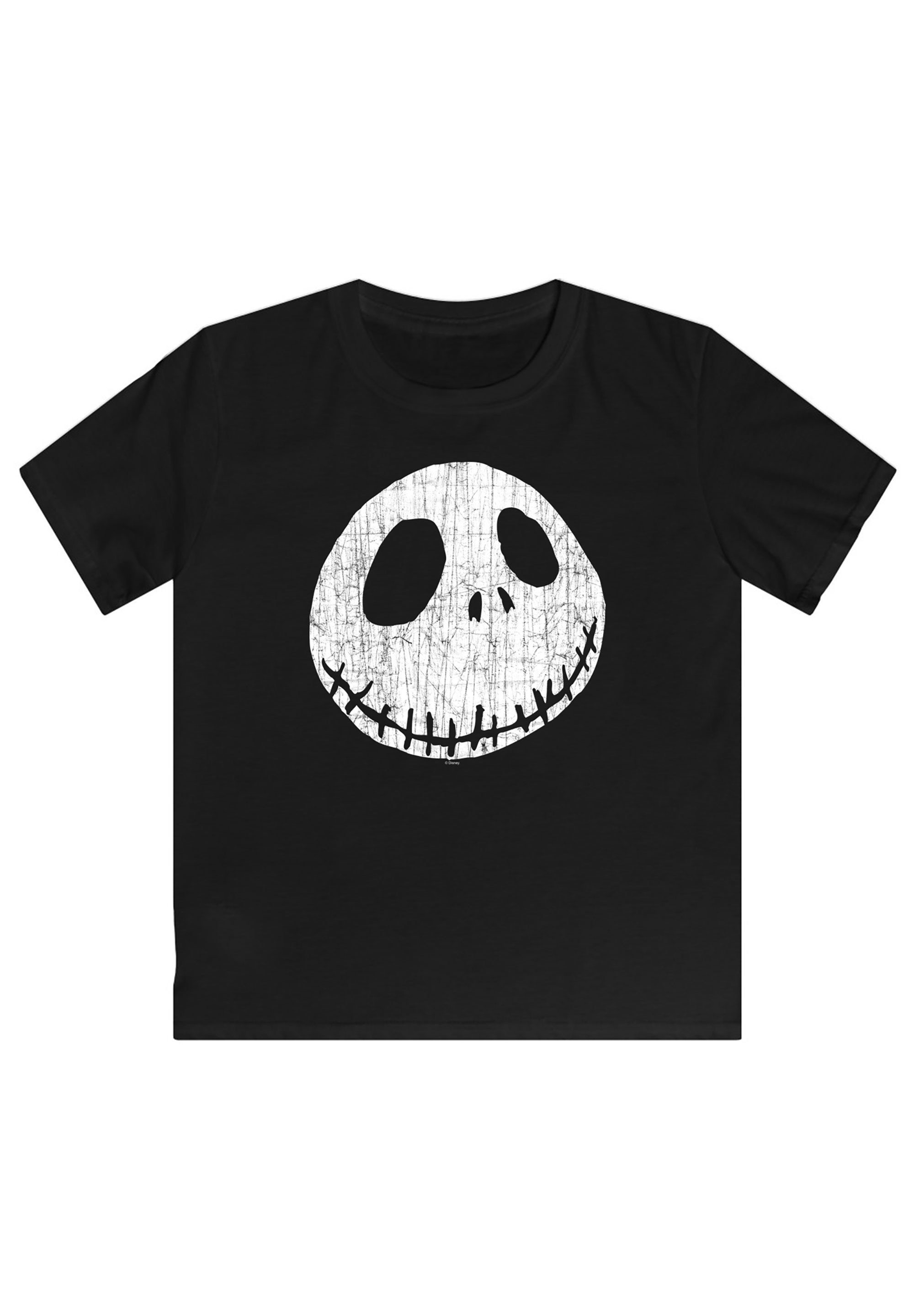 F4NT4STIC T-Shirt Disney The Nightmare Before Cracked Christmas Face Print Jack