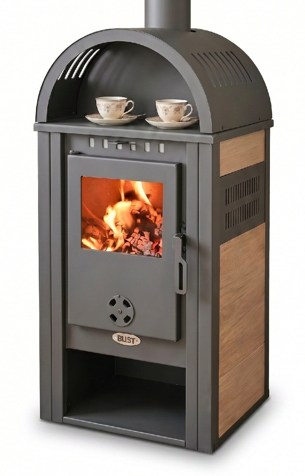 Blist Kaminofen Vienna S 4.0 Keramik Creme, 7,5 kW