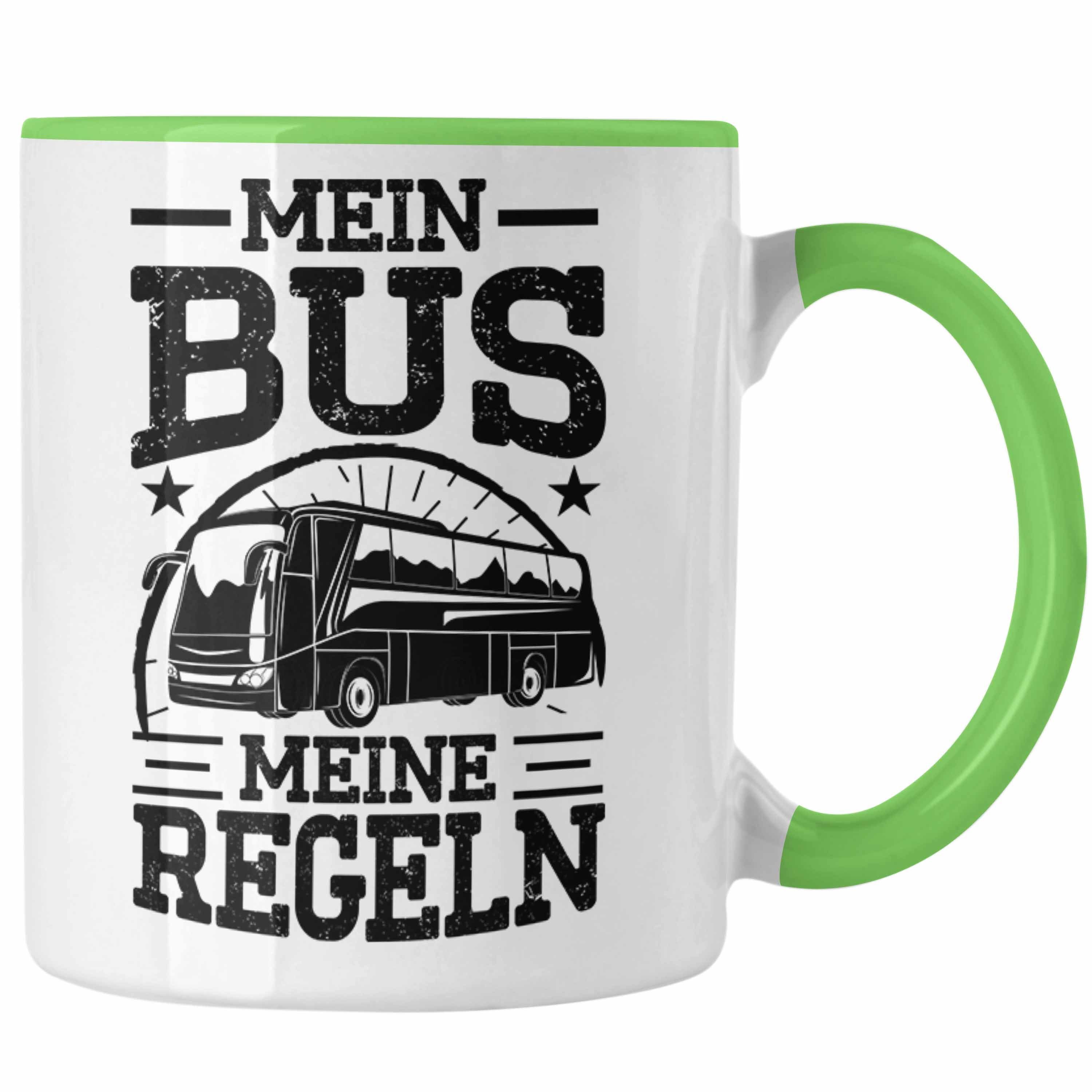Lustiger Grün Trendation Mein Trendation Regeln Geschenk Spruch Meine Busfahrer Busfahrerin Bus Tasse Tasse -