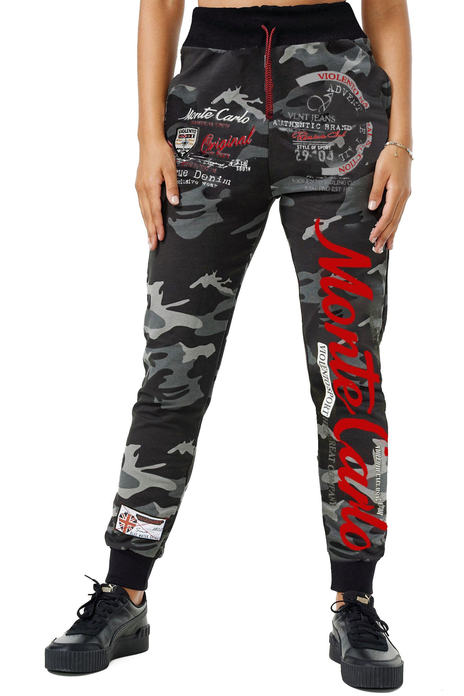 3 Jogginghosen Damen Set - Sweatpants Mit Taschen & Kordelzug