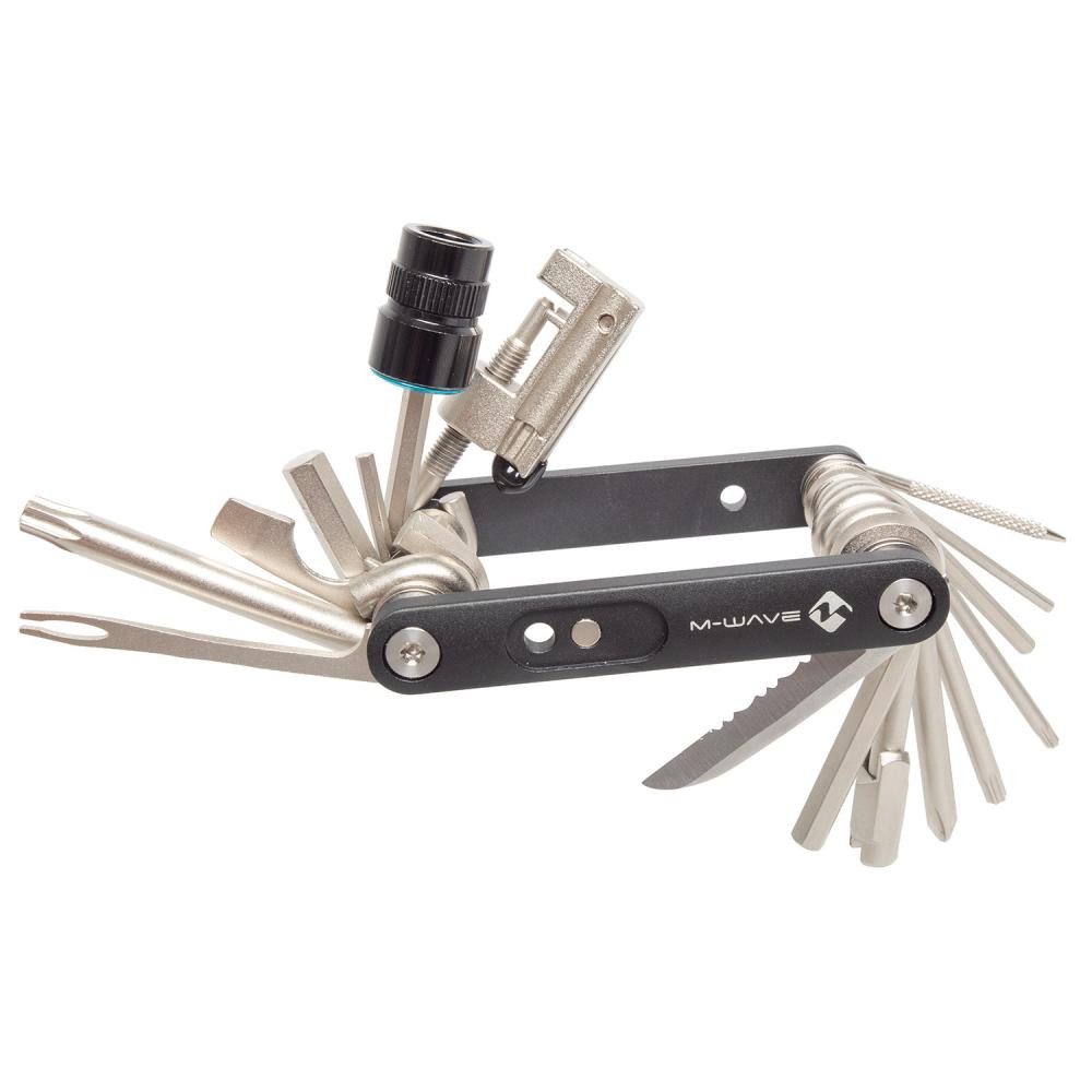 M-Wave Multitool M-WAVE Pocket F21 Multitool - vielseitiges Fahrrad-Multitool mit 21 Fu