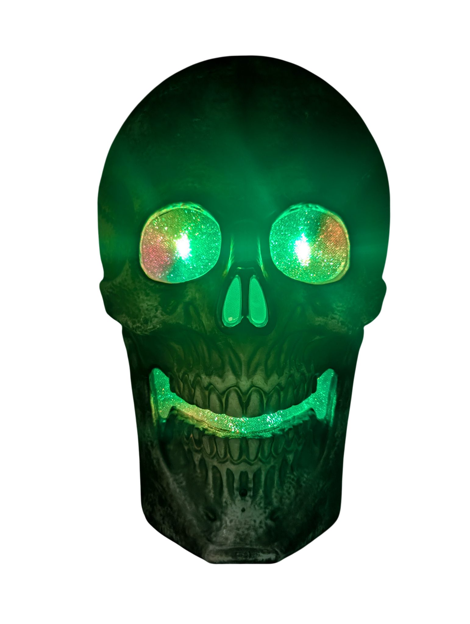 Zoelibat LED-Dekofigur Halloween LED Dekofigur – wahlweise Kürbis oder Schädel mit Licht, (kein Set), Lichteffekte,Sound,Sensor