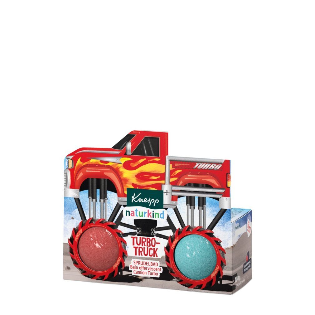 Kneipp Badekugel naturkind Sprudelbad Turbo-Truck, 100 g