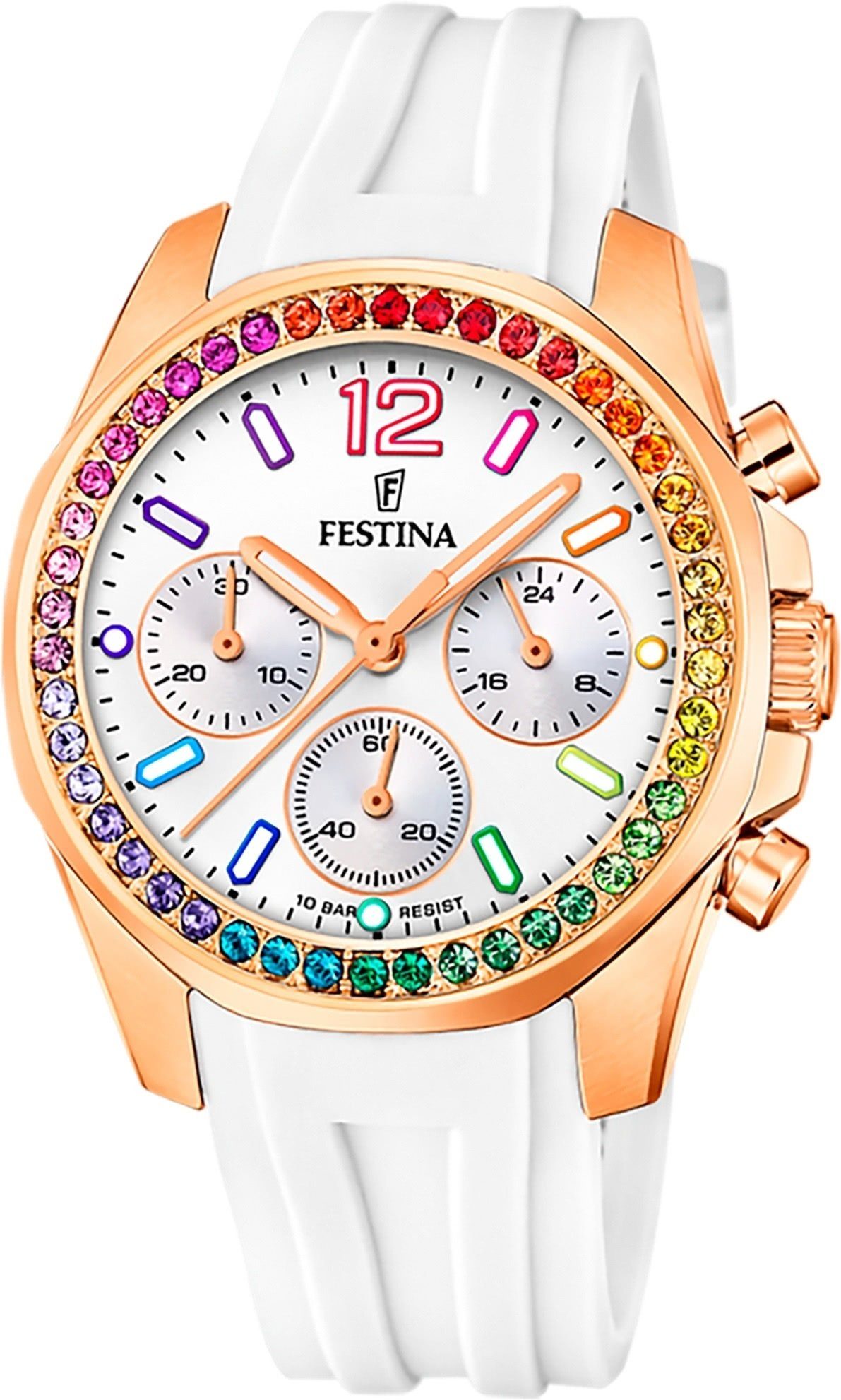 Festina Quarzuhr Festina Damenuhr Boyfriend, (Analoguhr), Damen Armbanduhr günstig online kaufen