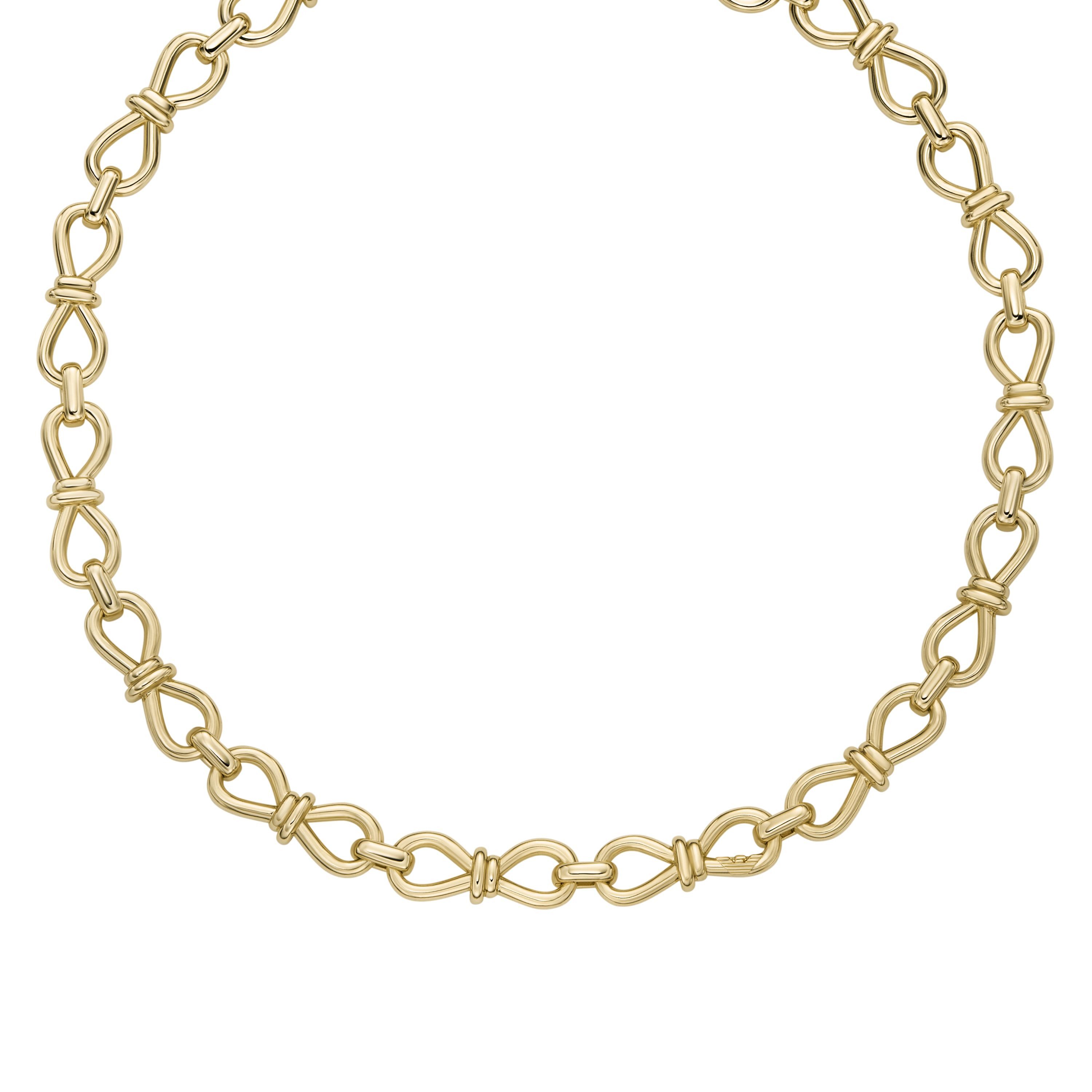 Emporio Armani Kette ohne Anhänger Schmuck Geschenk Metall Schleife