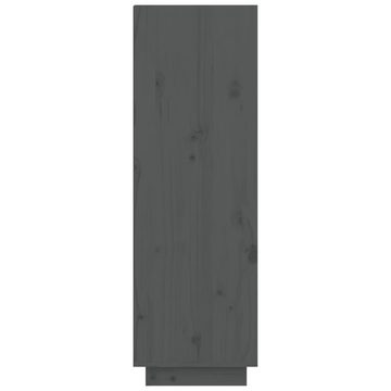 möbelando Schuhregal 3013364, LxBxH: 34x60x105 cm, aus Kiefer-Massivholz in Grau