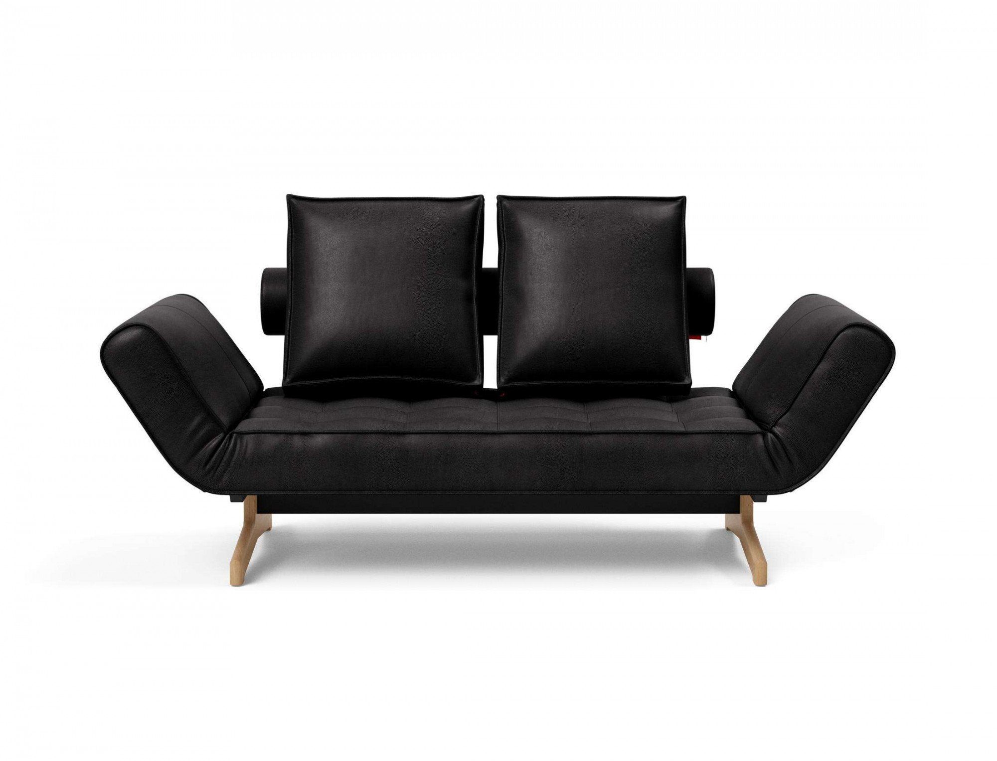 INNOVATION LIVING ™ 3-Sitzer Ghia Schlafsofa, Couch mit Wohlfühl-Faktor, eine große Liegefläche mit geringer Stellfläche, beidseitig abklappbar