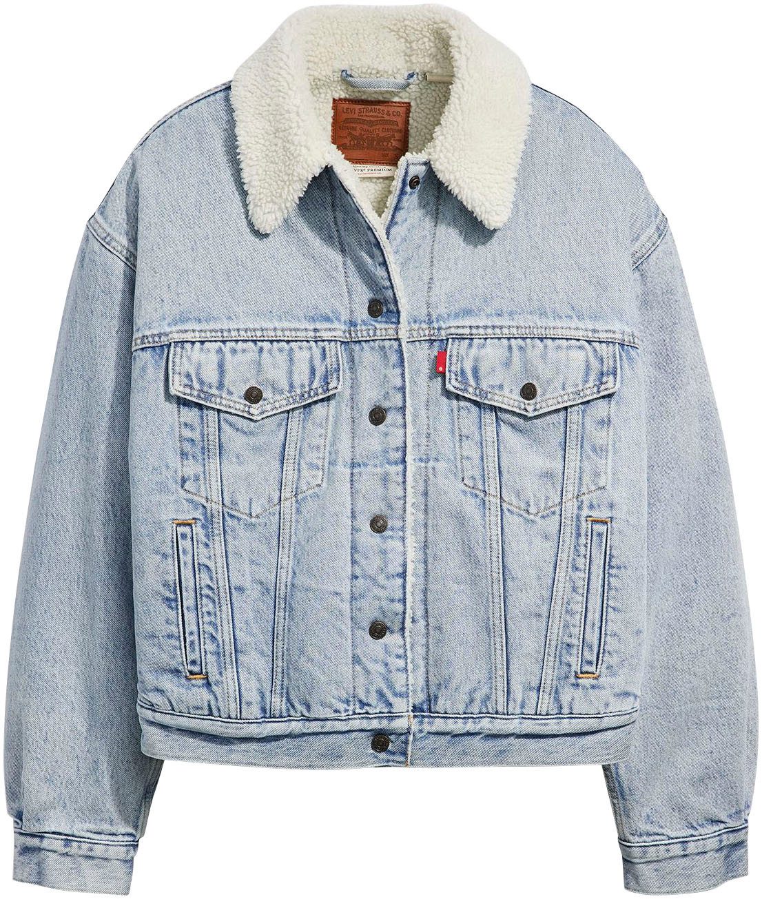 Levi's® Jeansjacke SHERPA TRUCKER mit Teddyplüsch – Bild 5 von 5