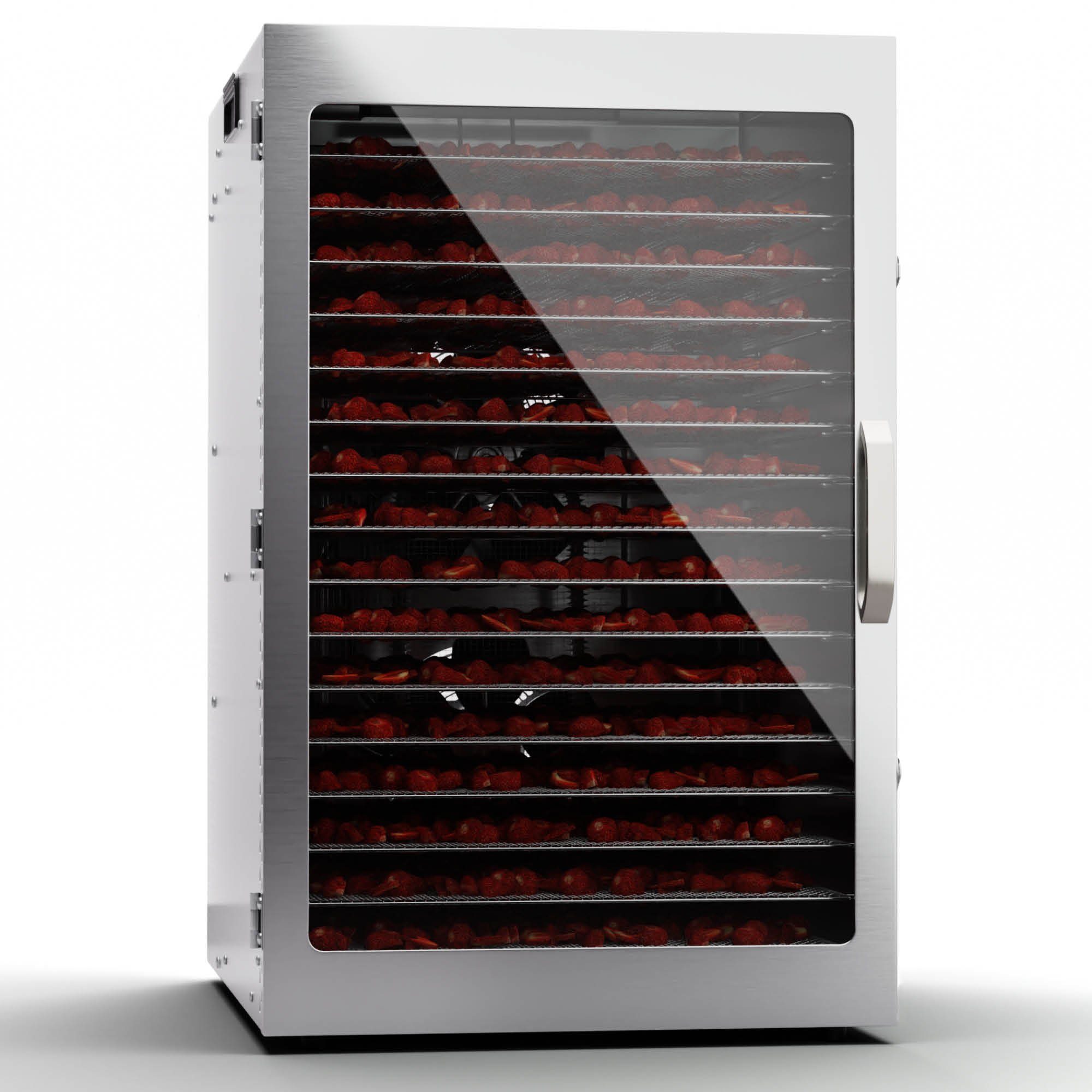 Klarstein Dörrautomat Captain Jerky 2000 W, Dörrautomat groß Pilze Obst Trockner Dörrgerät Dehydrator Edelstahl