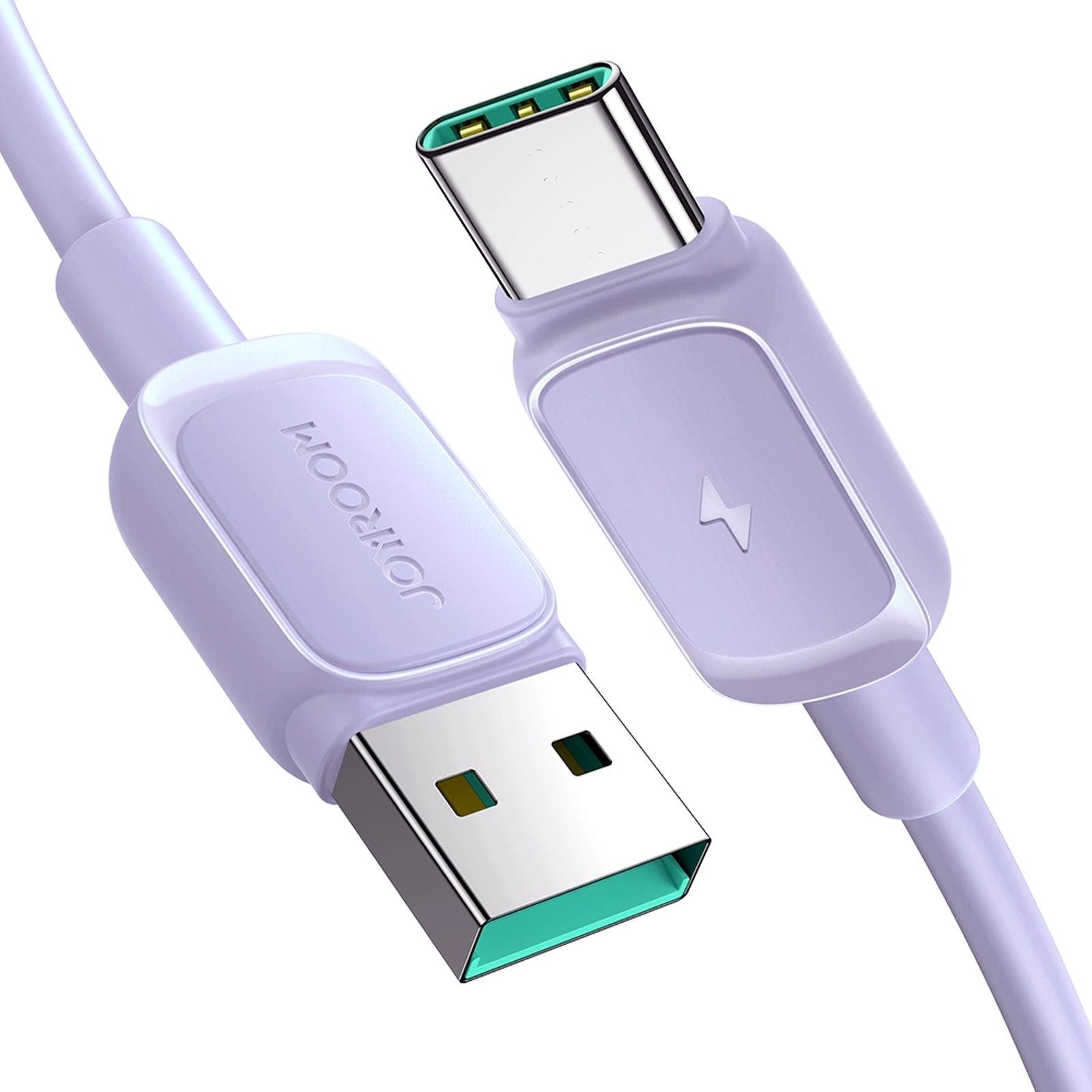 JOYROOM USB Daten & Ladekabel bis zu 3A Ladestrom Smartphone-Kabel, USB Typ C, USB Typ A (120 cm), Aufladekabel für Samsung Xiaomi Huawei Universell