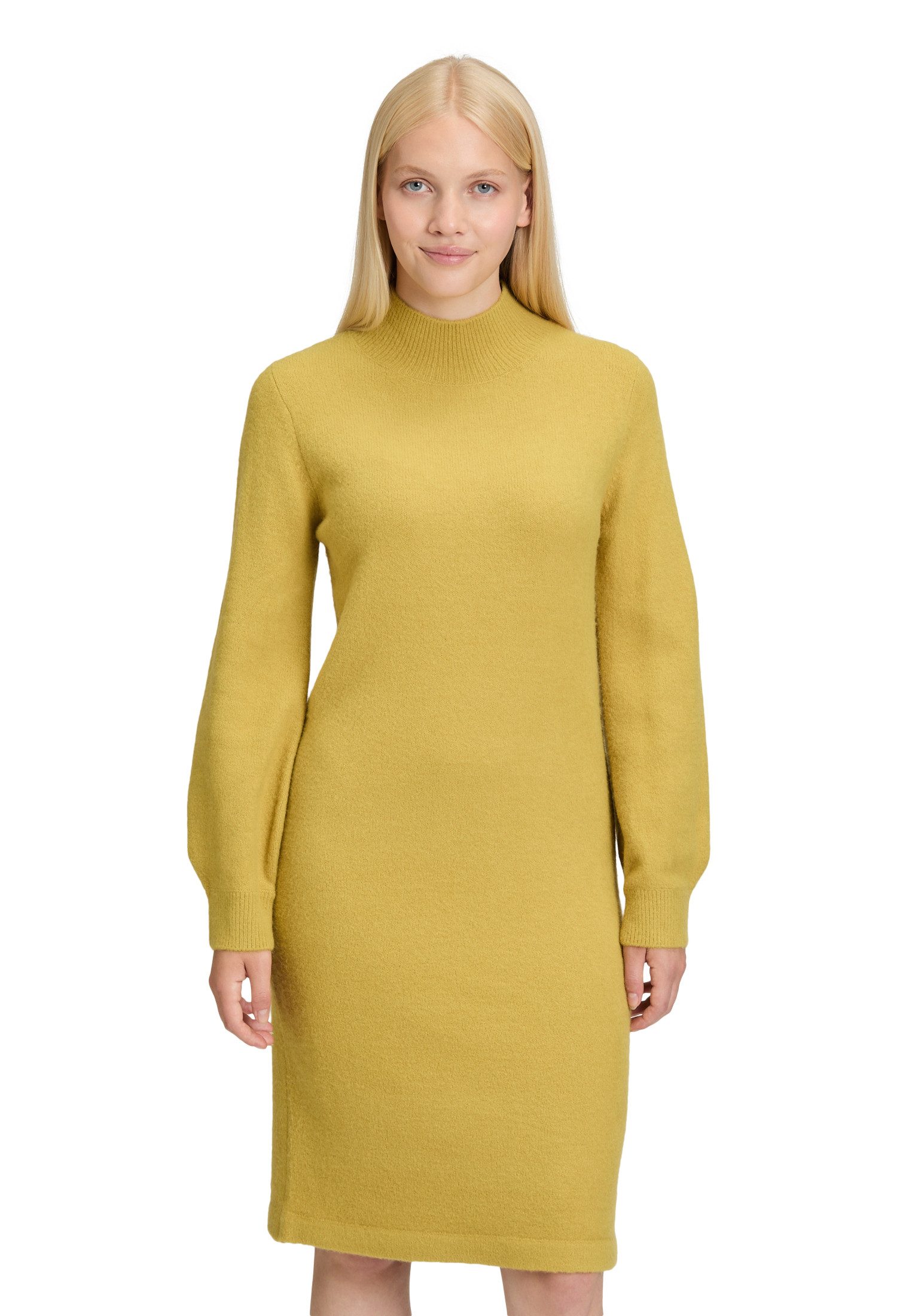 Cartoon Strickkleid Damen Strickkleid mit Stehkragen günstig online kaufen