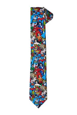 Opposuits Krawatte DC Comics Krawatte – Justice League Lustiger und auffallender Schlips mit den DC Superhelden