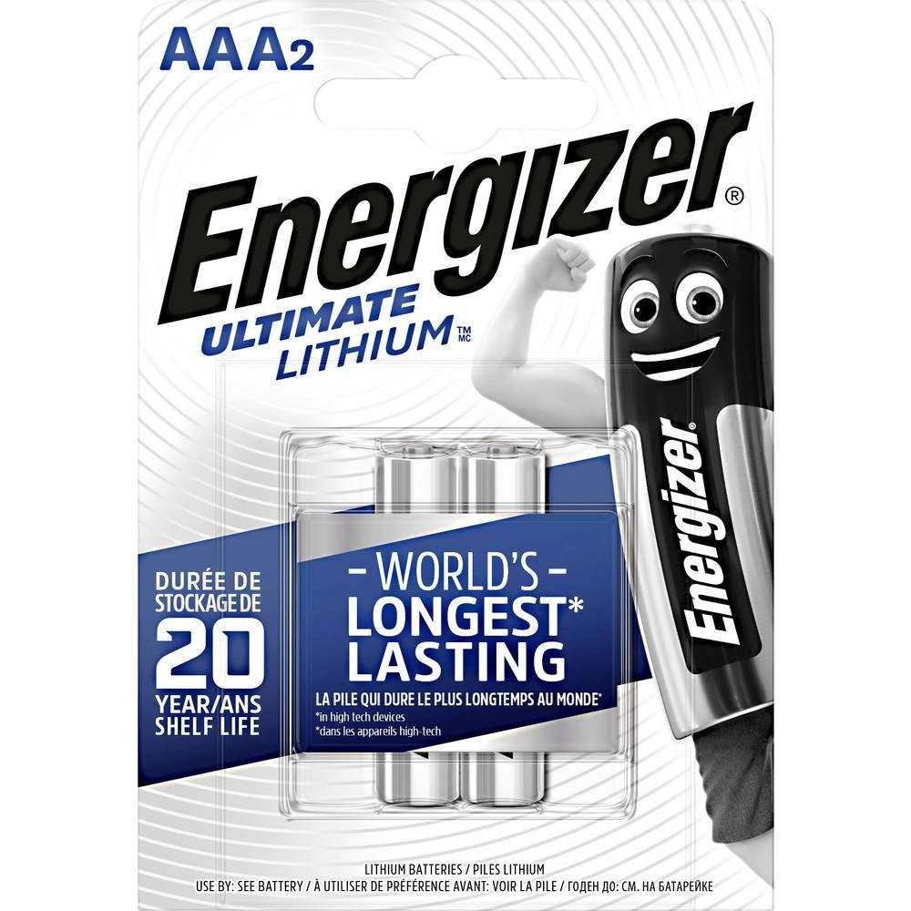 Energizer Micro-Lithium-Batterie Akku Ultimate, 2er