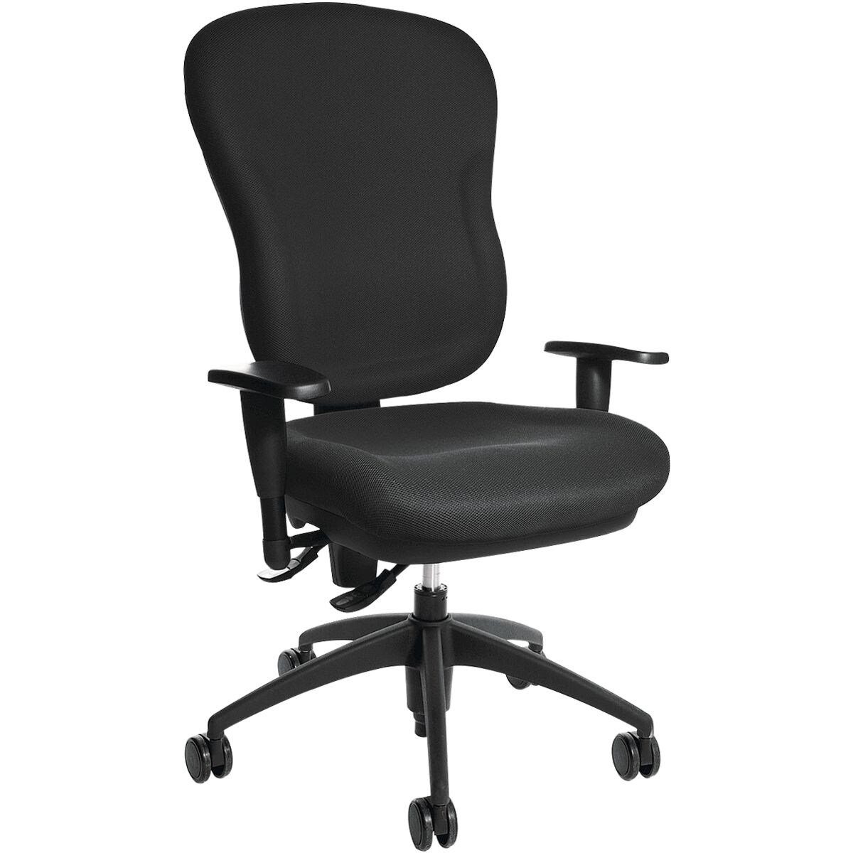 TOPSTAR Schreibtischstuhl Wellpoint 30 SY, konturgeformte Rückenlehne / Wirbelsäulenausformung, (ohne Armlehnen)