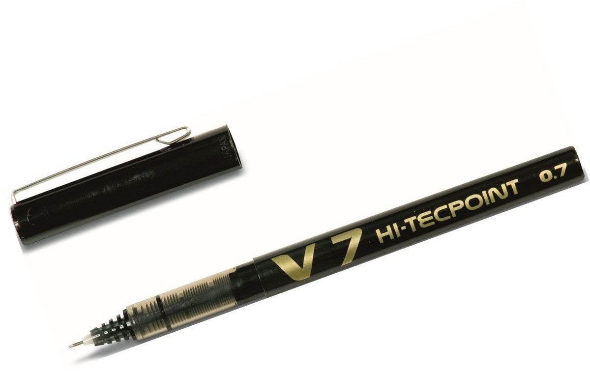 Pilot Pen Tintenfeinschreiber Tintenroller Hi-Tecpoint V7 0,35 schwarz