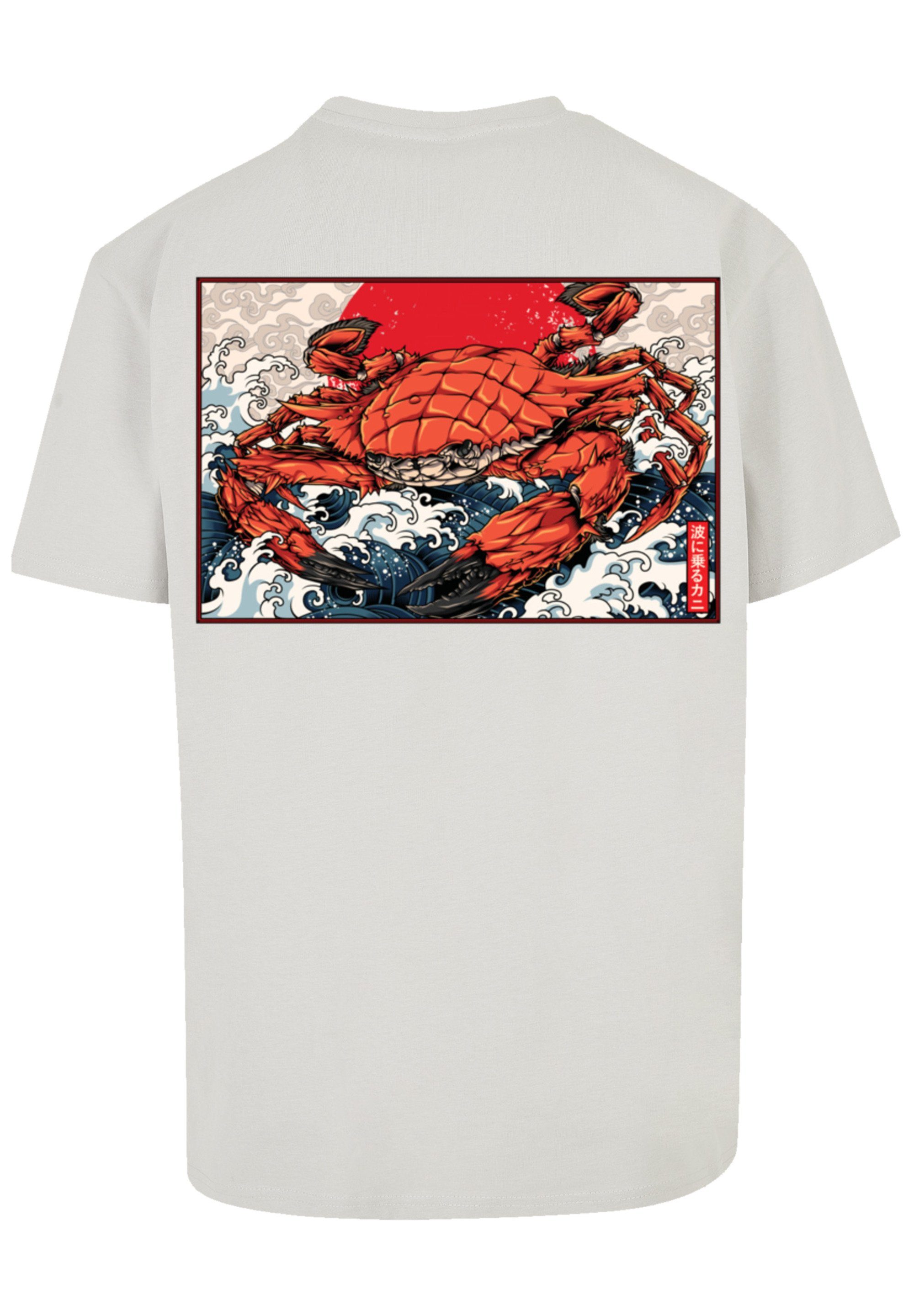 Crab lightasphalt Japan F4NT4STIC T-Shirt Print Kanji