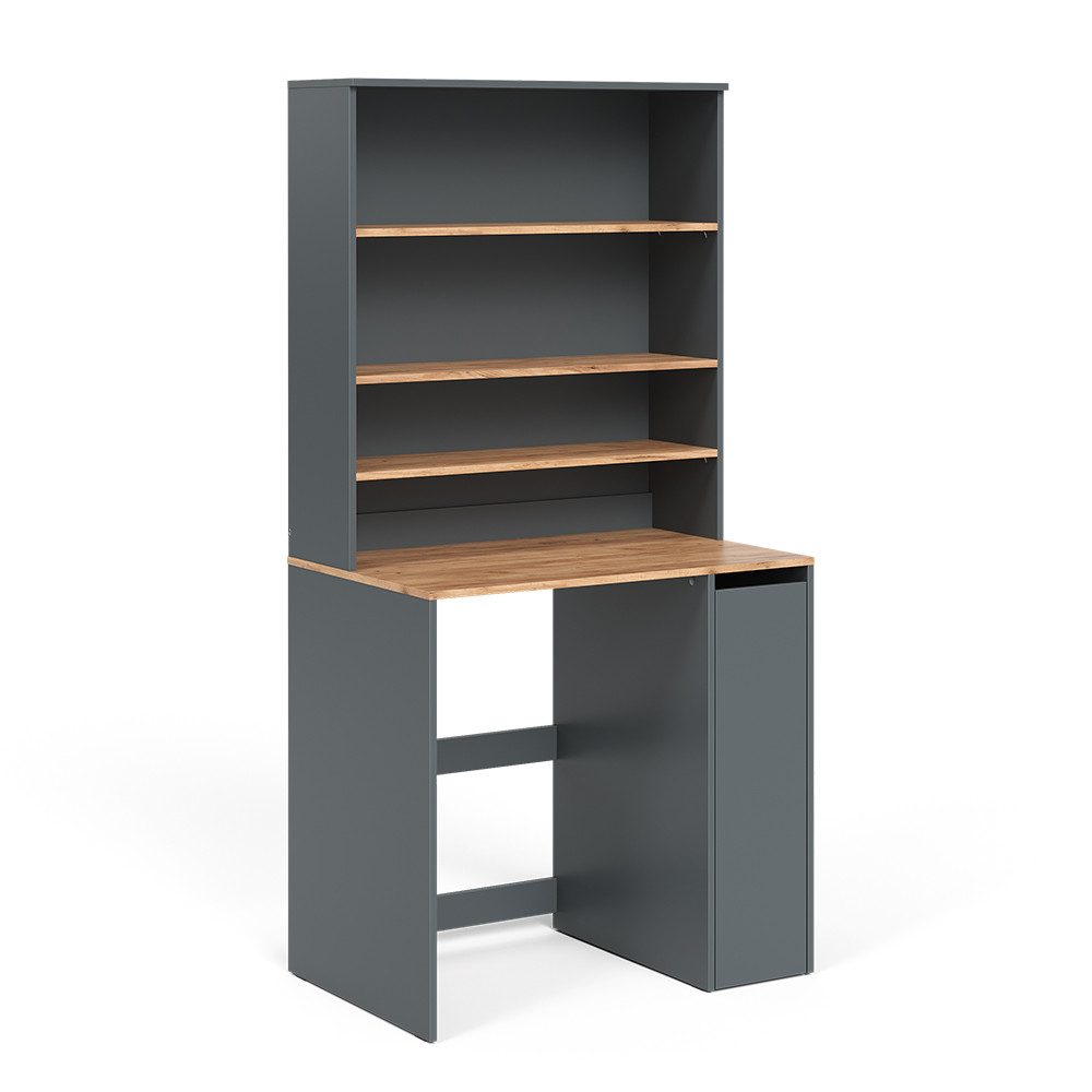 Vicco Waschmaschinenumbauschrank Viktor, Anthrazit/Goldkraft Eiche/Goldkraf günstig online kaufen