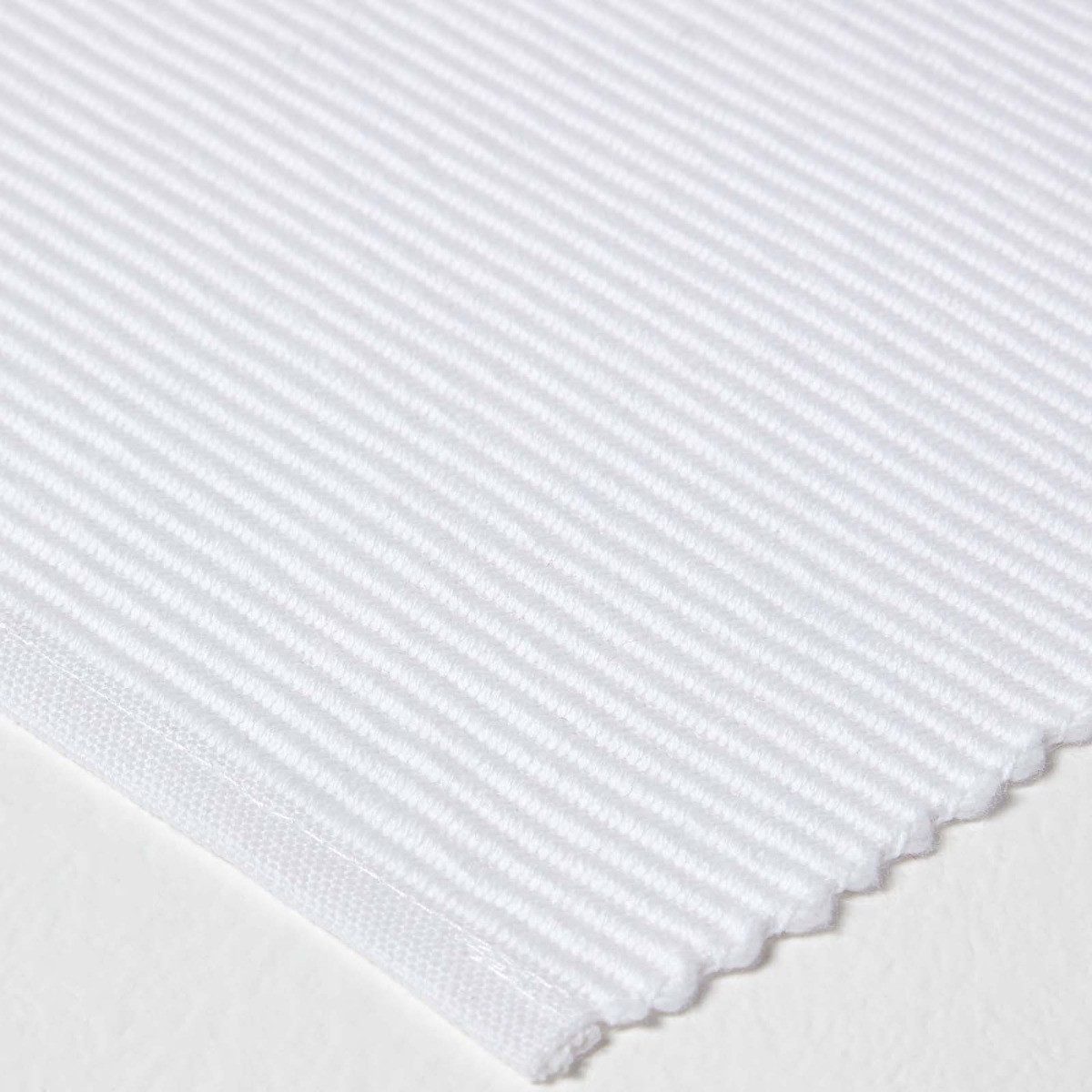 Homescapes Platzset Tischset weiß im 2er-Set – 30 x 45 cm, 100% Baumwolle