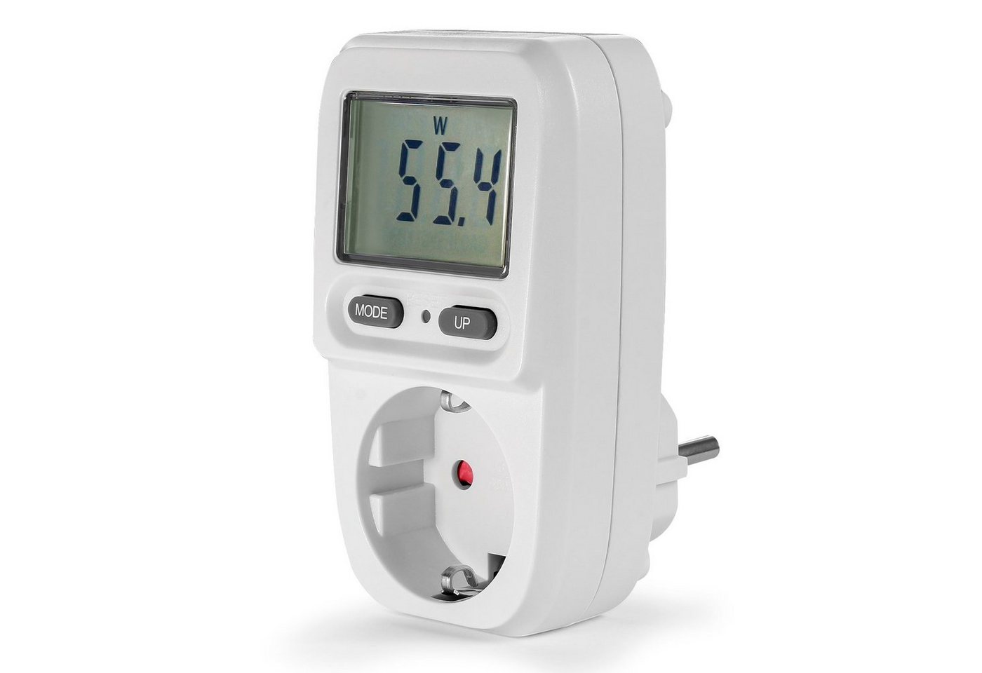 Thumbnail - EAXUS Stromverbrauchszähler Energiekostenmessgerät Steckdose mit Display bis 3680 Watt, 4-tlg., Zeigt Stromkosten direkt...