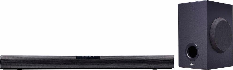 LG SJ2 2.1 Soundbar (Bluetooth, 160 W, Videoformat: WMA, Dolby Digital), 1  optischer Digital-Eingang, 1x AUX-Eingang