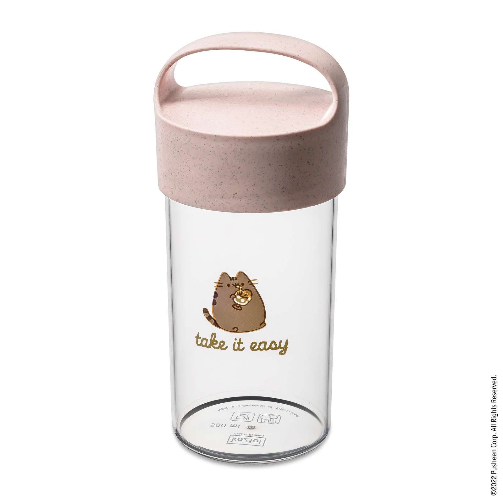 KOZIOL Lunchbox Trinkflasche BUDDY DRINK PUSHEEN TAKE IT EASY, 500 ml, KOZIOL, Kunststoff, (einzeln, einzeln)