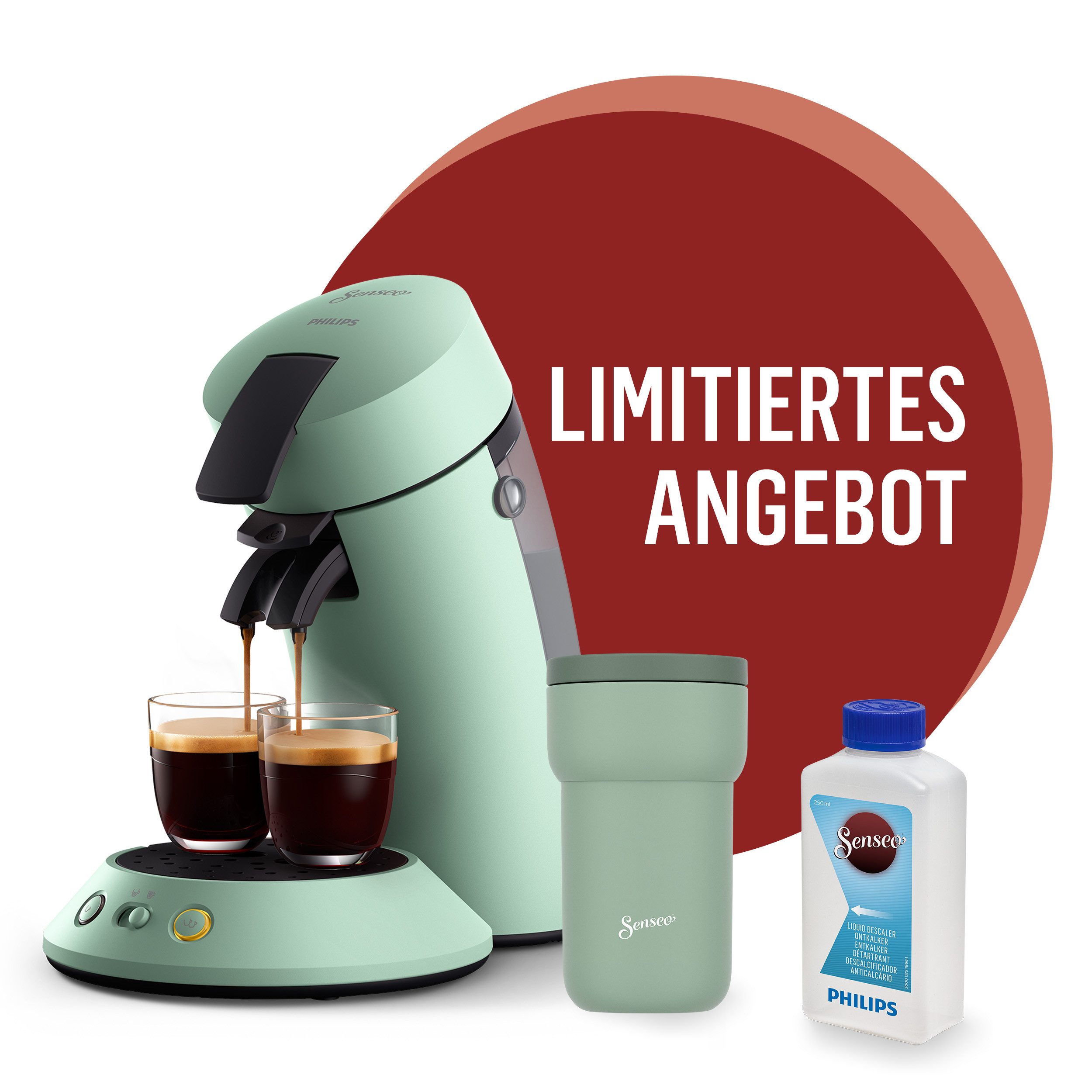 Kaffeepadmaschine Original Plus CSA210/80, mit zwei Kaffee-Einstellungen