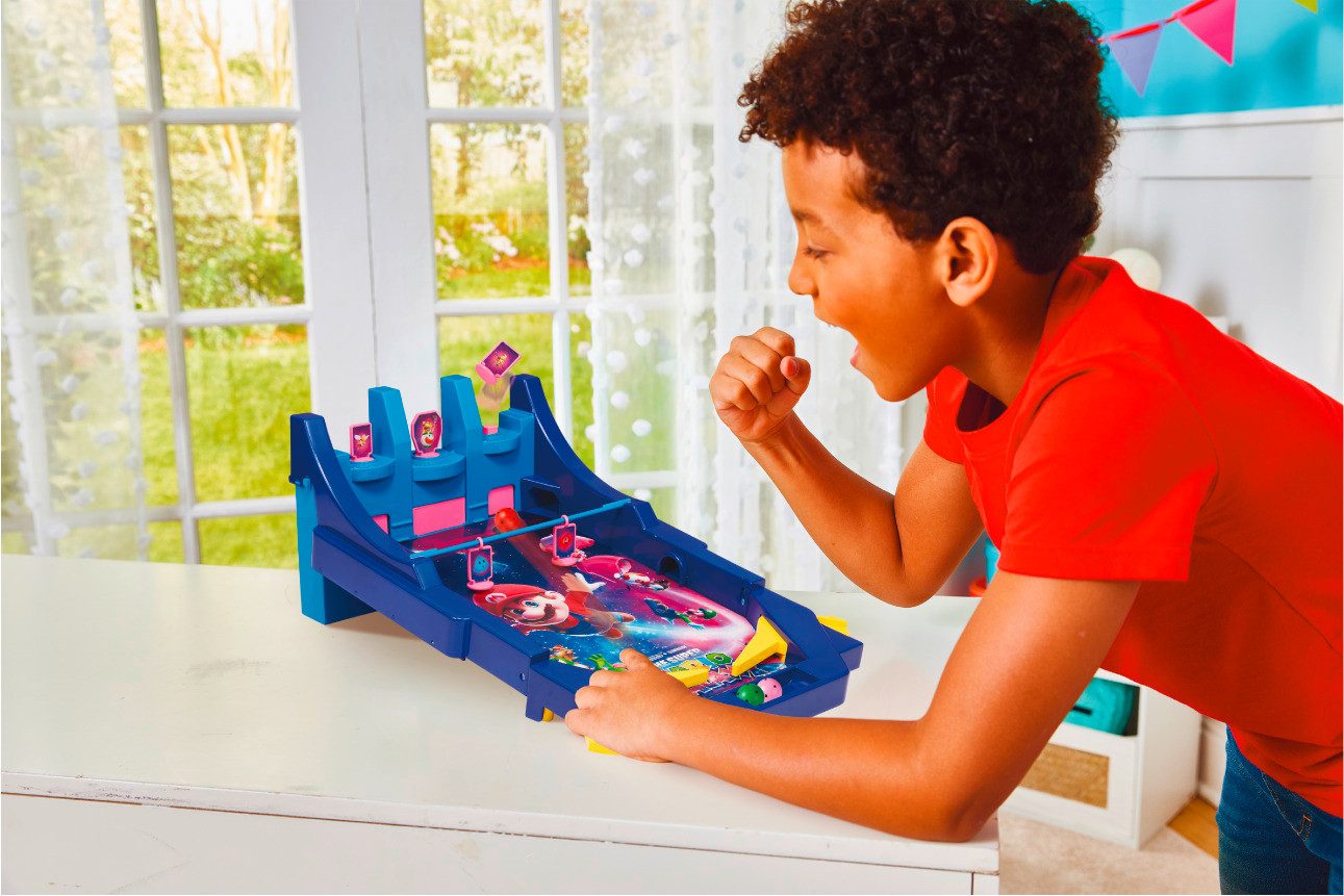 EPOCH Games Spiel Super Mario™ Galaxy Movie Battle Pinball, Familienspiel