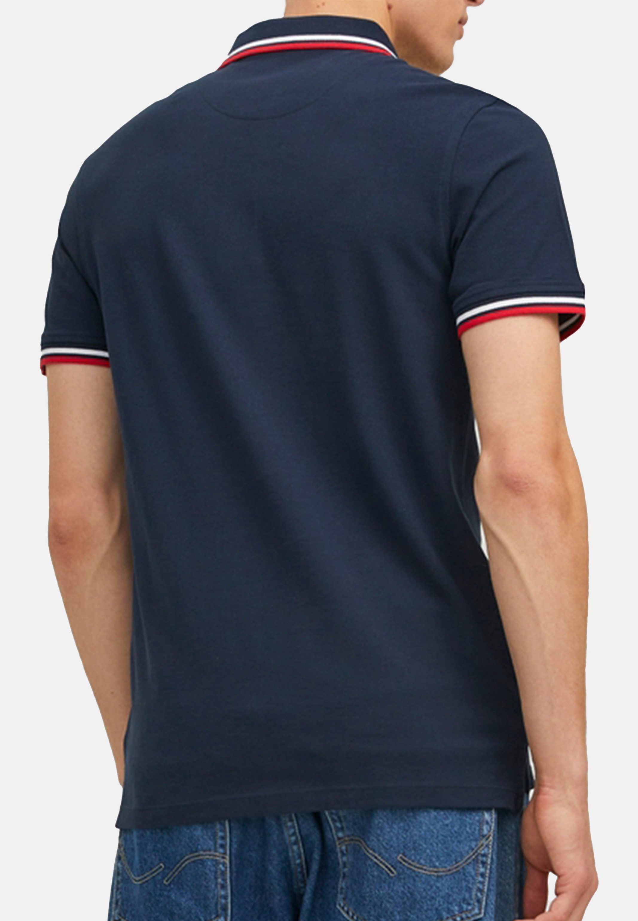 Jack & Jones Poloshirt 3er Pack Paulos - Slim Fit (Spar-Set, 3-tlg) Poloshirt - Baumwolle - Atmungsaktiv - Mit kleinem Markenlogo
