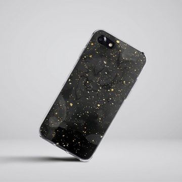 DeinDesign Handyhülle Marmor Glitzer Look Gold & Kupfer Marble Black Gold Look Print, Apple iPhone 8 Silikon Hülle Bumper Case Handy Schutzhülle