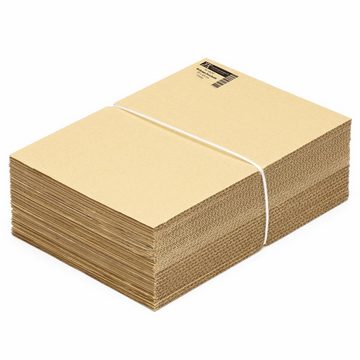 KK Verpackungen Karton, 50 Wellpapp-Zuschnitte 297 x 420 mm Postversand Warensicherung Braun