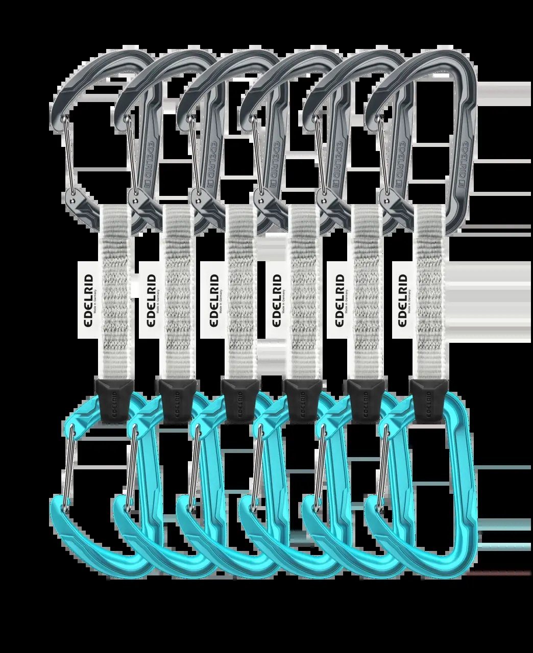 Edelrid Karabiner Pure Wire Set Sixpack