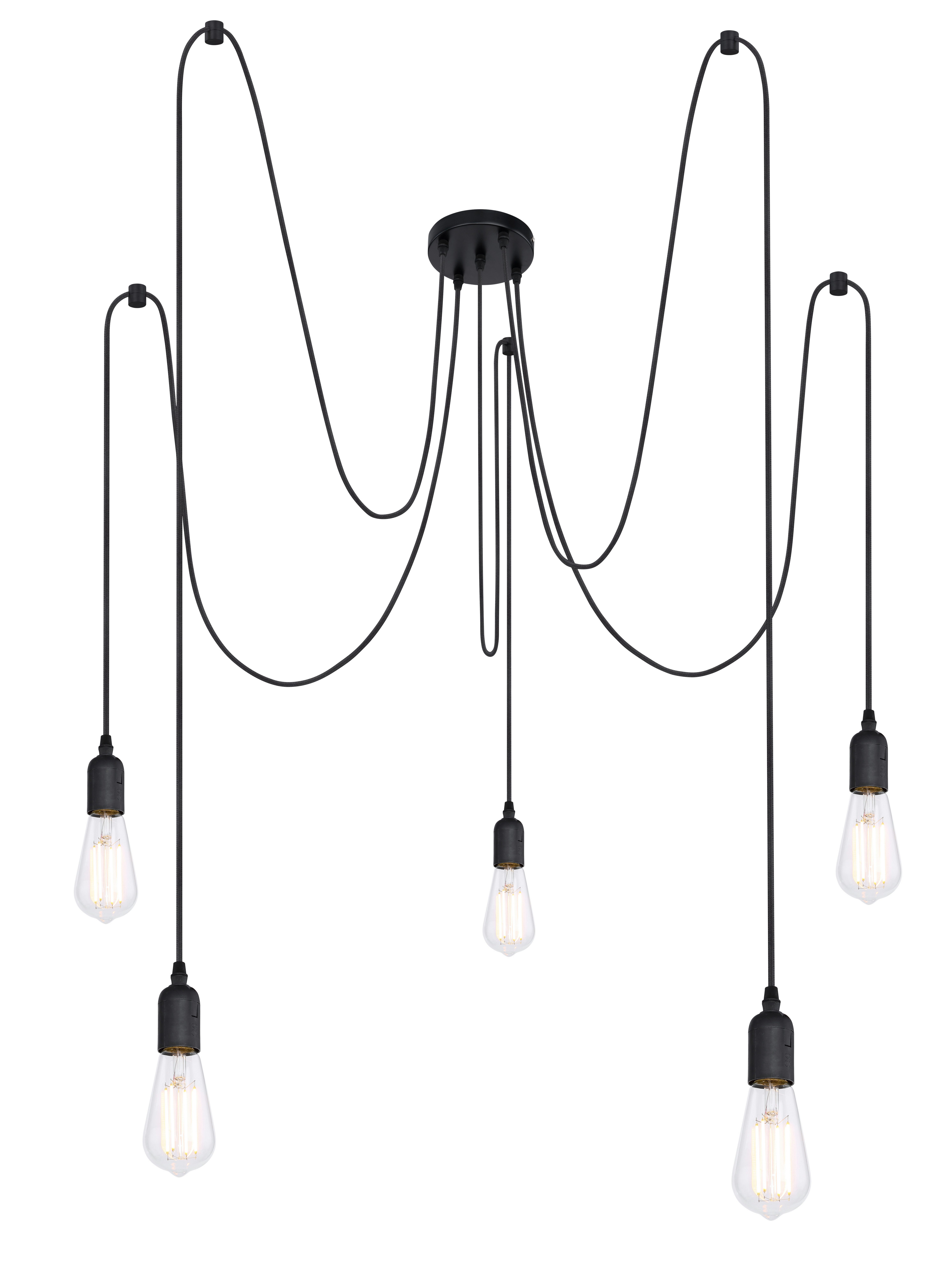 GLOBO LIGHTING Hängeleuchte OLIVER, ohne Leuchtmittel, Hängelampe/Pendelleuchte/Esszimmer/Wohnzimmer/Esstisch