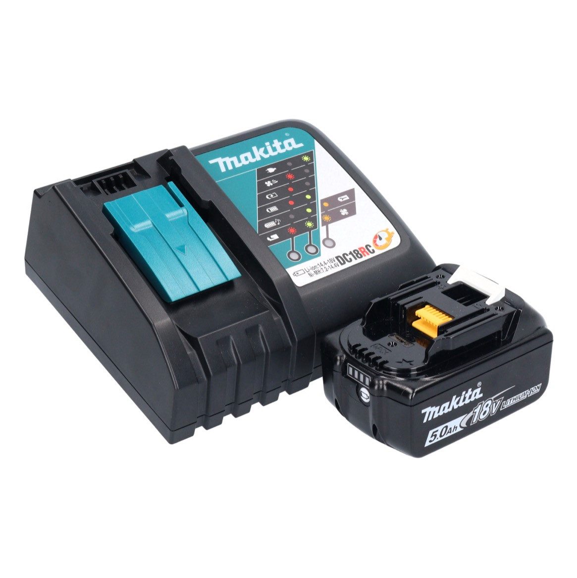 Makita Akku-Heckenschere DUH 507 RT Akku Heckenschere 18 V 50 cm + 1x Akku 5,0 Ah + Ladegerät
