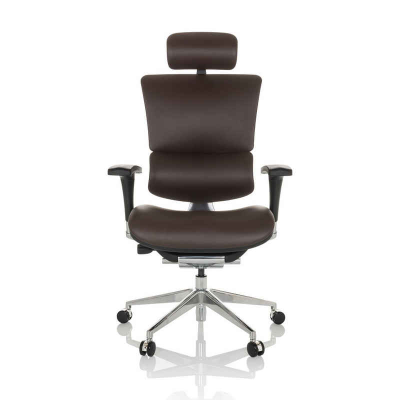 hjh OFFICE Drehstuhl Luxus Chefsessel ERGO-U2 L Leder (1 St), Bürostuhl ergonomisch