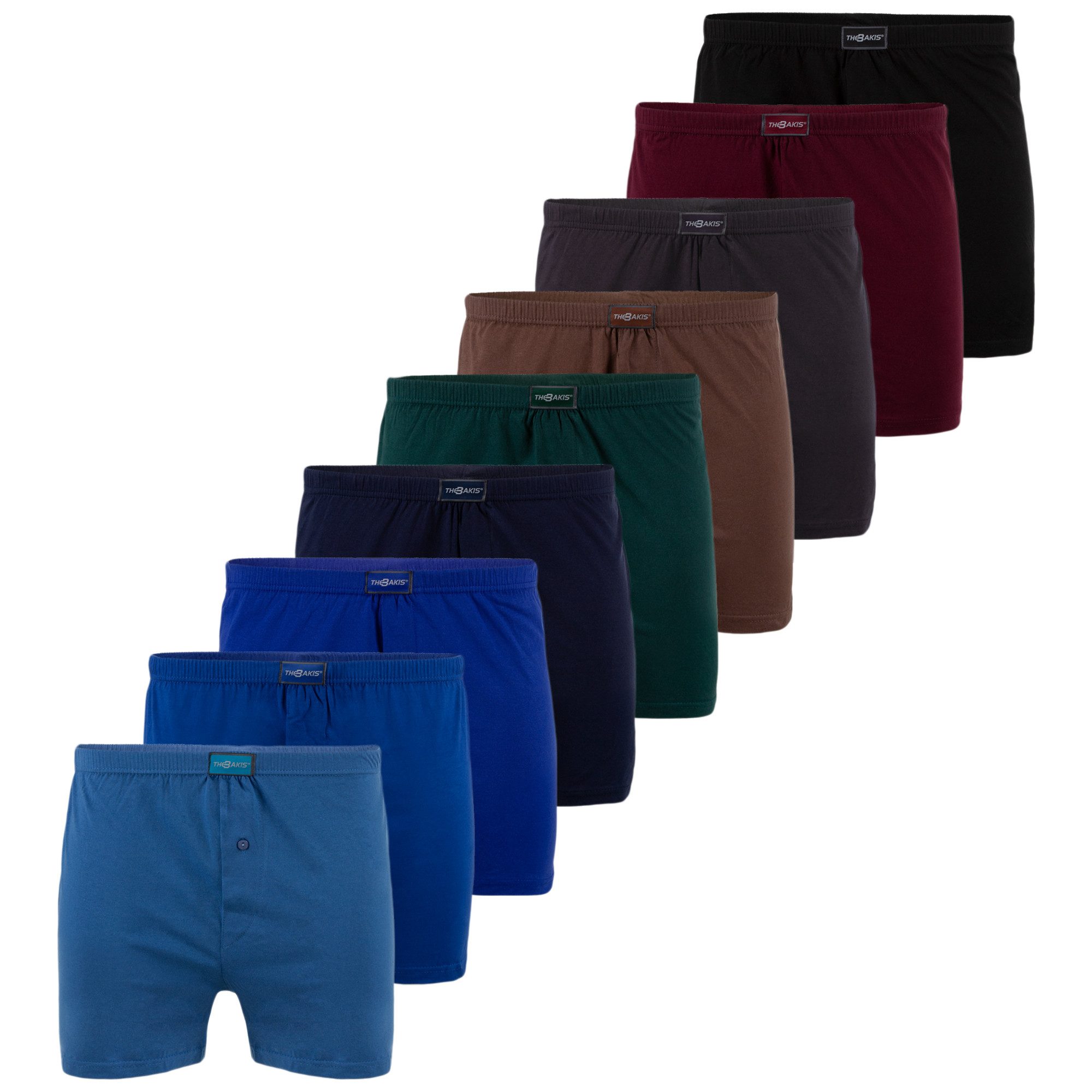 Boxershorts 6er Pack Herren Boxershorts Unterwäsche Baumwolle Unterhose Mehrfarbig