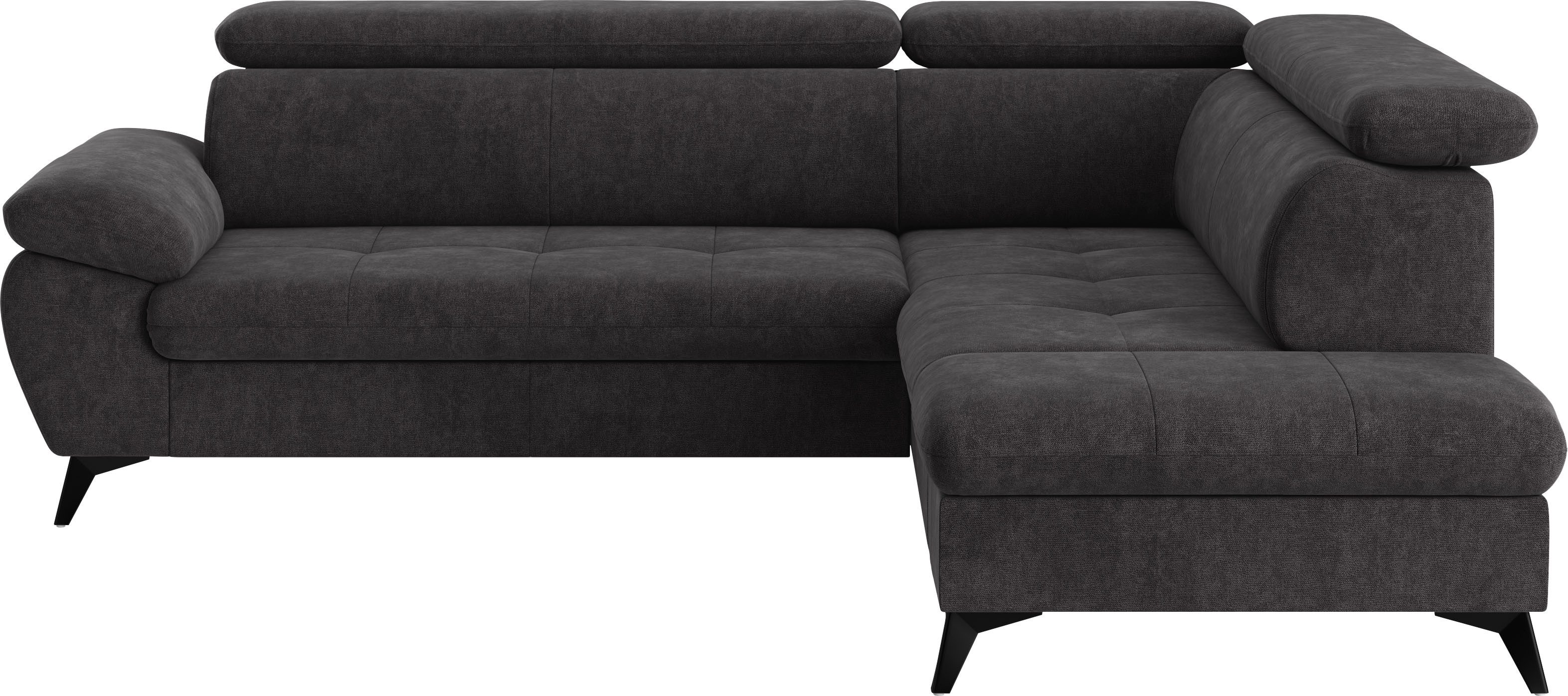 COTTA Ecksofa "Hudson L-Form", mit Kopfteilverstellung, wahlweise mit Bettf günstig online kaufen