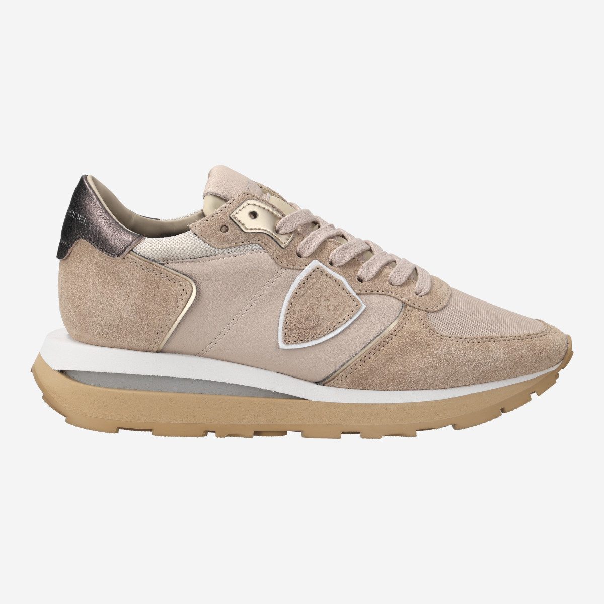 Philippe Model TROPEZ HAUTE LOW, Sneaker in Beige für Damen Sneaker