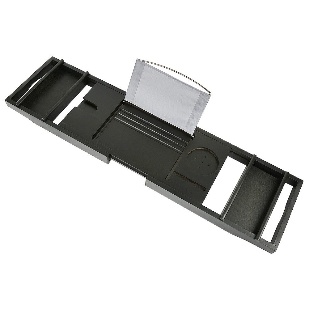 JEOBEST Badewannenablage Verstellbar Badewannenbrett mit Buchstützen, Bambu günstig online kaufen