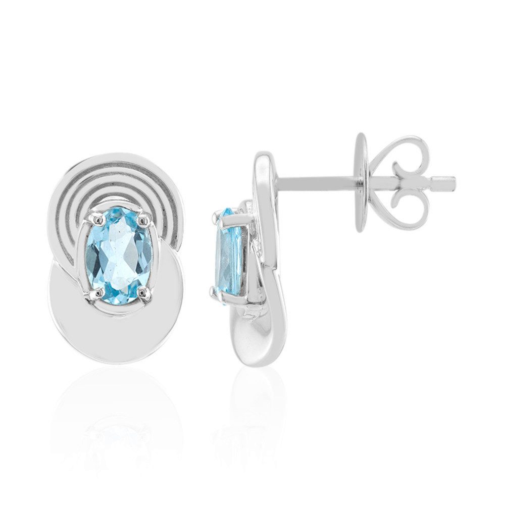 Cavill Ohrring-Set Cavill Blaue Apatit Ohrringe Damen 0,78 ct Sterlingsilber Elegant (2-tlg)