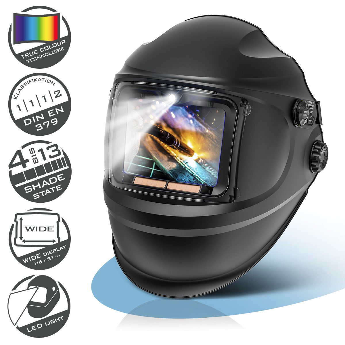Schweißhelm Automatik-Schweißhelm RAPTOR 3-in-1 Schweißermaske