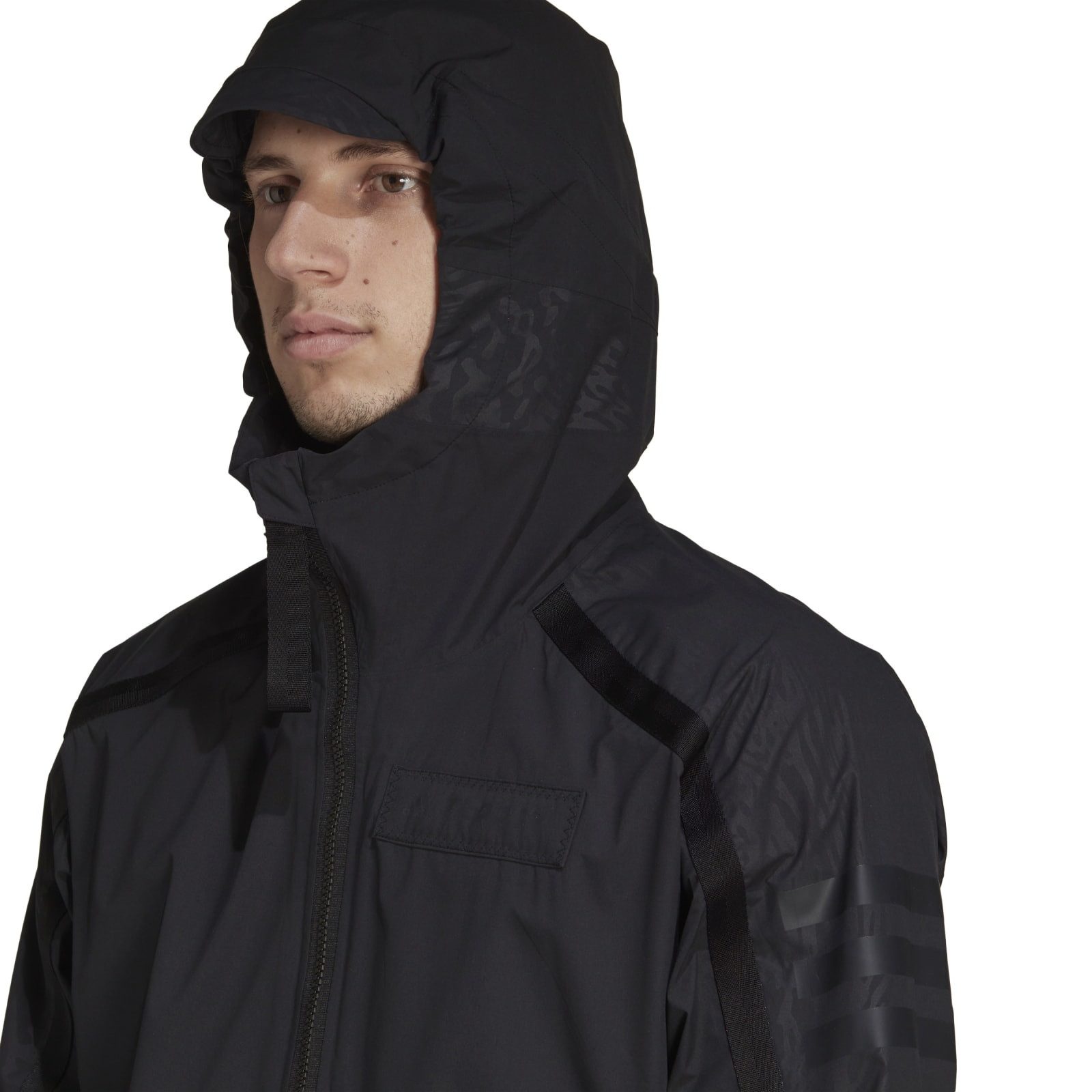 adidas Performance Regenjacke Terrex Utilitas (atmungsaktiv, wasserdicht, 2,5-Lagen) schwarz Herren – Bild 2 von 5