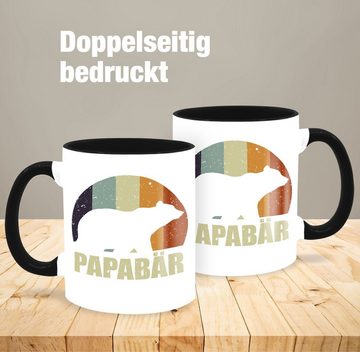 Shirtracer Tasse Papa Bär Papa Bear, Keramik, Geschenk Vatertag Kaffeetasse